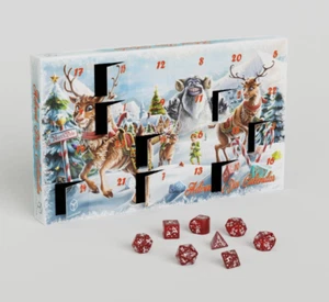 Calendario de Adviento 2022 Q-Workshop 24 Días Dados - Vacaciones Navidad DND 5e RPG Dados - Imagen 1 de 4