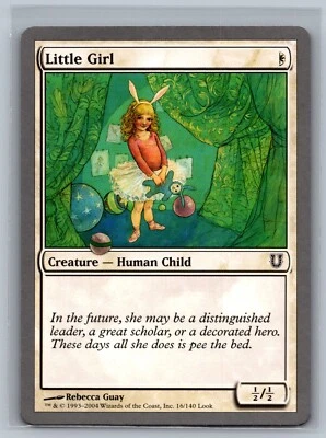 Magic The Gathering Unhinged Little Girl #16/140 MTG TCG CCG - Image 1 of 2
