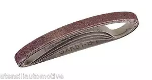 SET NASTRINI 10PZ LEVIGATRICE PNEUMATICA SPESSO 10MM LUNGO 330MM GRANA 80 - Imagen 1 de 1