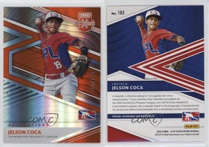 2020 Panini Elite Extra Edition Aspirations Orange /149 Jelson Coca #183