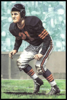 Dan Fortmann 1990 Goal Line Arte Salón de la Fama #40 Osos Foto 1 de 2