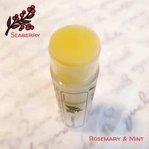 SEABERRY Rosemary & Mint Lip Balm Organic Natural Ingredients Beeswax Handmade - Picture 1 of 3