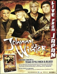 Johnny Winter Band Live From Japan original 2012 anuncio 8 x 11 impresión de anuncio - Imagen 1 de 3