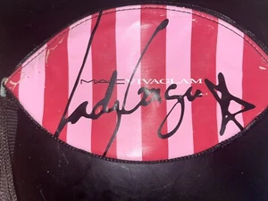 Lady Gaga MAC Viva Glam Gaga Pink Lips Makeup Bag Pre-Owned Extremely Rare HTF - Picture 1 of 11