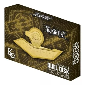 Yu-Gi-Oh! 24K Gold Plated Duel Disk Mini Replica Figure LIMITED EDITION - Picture 1 of 8
