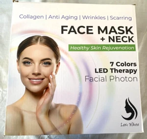 7 Colores Fotón Luz LED Terapia Facial Cuello Mascarilla Facial Dispositivo de Rejuvenecimiento de la Piel - Imagen 1 de 6