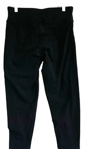 Quality Active Wear Exercise Leggings Sz M Blk Poly/spandex Tommy Hilfiger - Picture 1 of 5