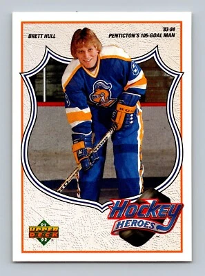 1991 Upper Deck Hockey Heroes #1 Brett Hull - Image 1 of 2
