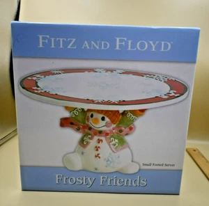 Fitz and Floyd Frosty Friends Standfuß kleiner Servierer mit Fuß - Bild 1 von 11