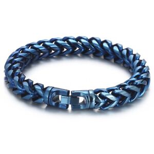 8/10mm Stainless Steel Franco Chain Link Wristband Meshed Bracelet for Men Women