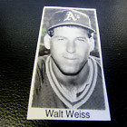 ORIGINAL - WALT WEISS - OAKLAND A'S - SUPER GLOSS PRESS PHOTO - VG