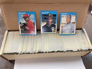 1987 Fleer Baseballkarte kompletter Satz #1-660 Barry Bonds, Larkin, BO JACKSON RCs - Bild 1 von 3