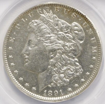 1891 O Morgan Dollar ANACS AU-55 Details Cleaned - Image 1 of 4