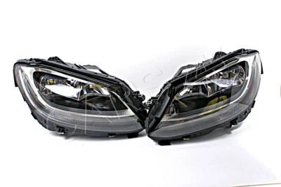 Halogen Scheinwerfer links + rechts Paar Mercedes C Klasse W205 2014- AL - Bild 1 von 4