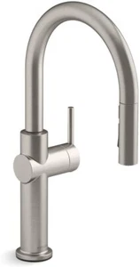 Kohler K-22972-VS Crue 3 Spray Pull Down Kitchen Faucet, Vibrant Stainless Steel - Picture 1 of 11