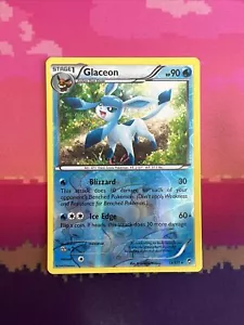 Tarjeta Pokémon Glaceon Puños Furiosos Holograma Inverso Raro 19/111 Casi Como Nueva - Imagen 1 de 2