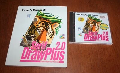 SERIF Draw Plus 2.0 CD-Rom & Manual Handbook NM Windows 95 - Image 1 of 4