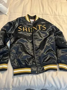 Mitchell & Ness New Orleans Saints Satin Jacket Size Small - New with Tags - Picture 1 of 3