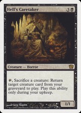 Hell's Caretaker 9th Edition NM Black Rare MAGIC THE GATHERING CARD ABUGames