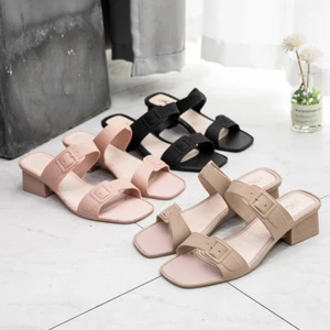 High Heels Sandalen Damen Neu Damen Doppelsandalen Zehentrenner Sommer - Bild 1 von 11