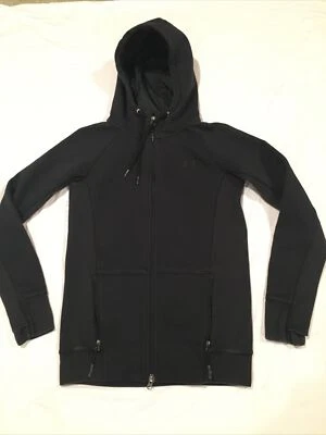 Under Armour Women's ColdGear Zip Up Hoodie Jacket Loose Fit Sz S Black - Image 1 of 4