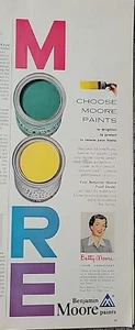 1953 Benjamin Moore Paint Choose More Betty Moore Consultant Vintage Ad - Picture 1 of 1
