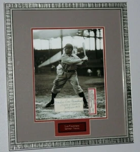 "WAHOO" SAM CRAWFORD cut Autograph Signed w/inscription PSA/DNA encapsulated - Picture 1 of 5