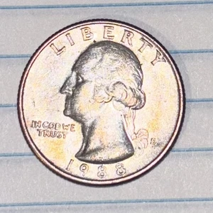 1988-D Washington Quarter ERROR "In COD WE TRUST" - Picture 1 of 2