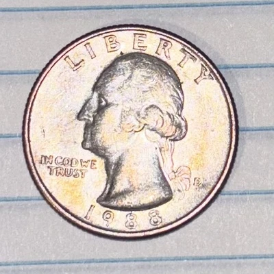 1988-D Washington Quarter ERROR "In COD WE TRUST" - Image 1 of 2