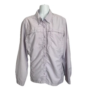 L. L. BEAN L Tropicwear UPF 50+ Button Down Angeln Wander Hemd Flieder Lila - Bild 1 von 15