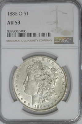 Dólar Morgan 1886 NGC AU53 ~ Foto 1 de 2