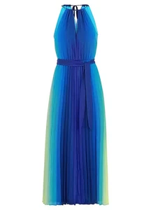 Women Maxi Dress Blue Pleated Ombre Ladies Dress UK24 EU52 - NEW LOOSE THREADS - Picture 1 of 6