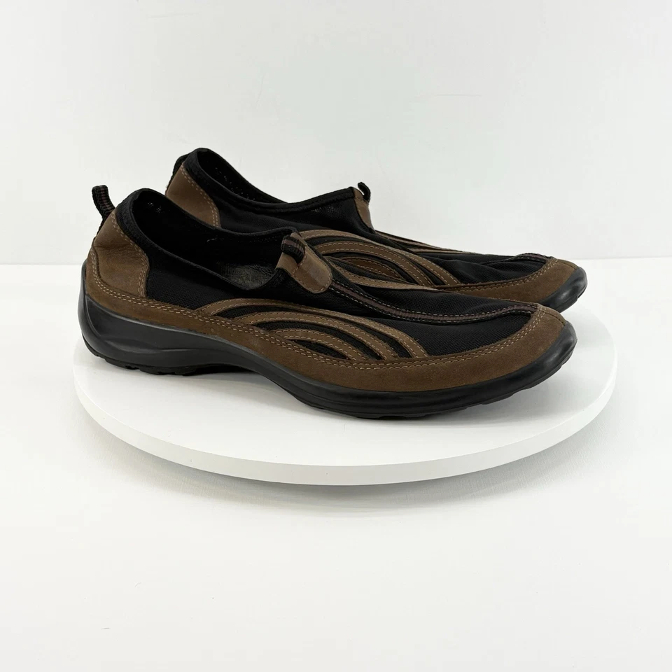 Fly Flot Anatómico Anti Choques Marrón Negro Cuero Malla Sin Cordones Para Mujer 8/EU 39 Foto 1 de 4