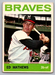 1964 TOPPS #35 EDDIE MATHEWS BRAVES - Picture 1 of 3