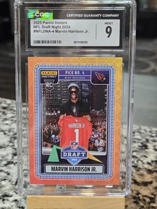 2025 Panini Instant NFL Draft Night Marvin Harrison Jr. RC CGC 9 /1000 - Picture 1 of 4