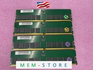 128GB 4x32GB DDR5-4800 ECC UDIMM RAM Compatible w/ Server Board AM5D4ID-2T/BCM - Picture 1 of 6