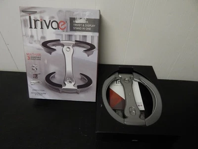 TRIVAE Soporte Tapa, Remache y Soporte de Exhibición TODO EN UNO Ajustable PLATA ESCARCHA NUEVO Foto 1 de 4