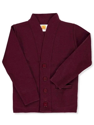A+ Boys' V-Neck Cardigan Color: burgundy Size: 8 - 10 - Image 1 of 2