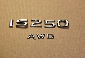 OEM 2006 07 08 09 10 11 12 13 LEXUS IS250 AWD REAR EMBLEM LOGO BADGE LETTERS  - Bild 1 von 5