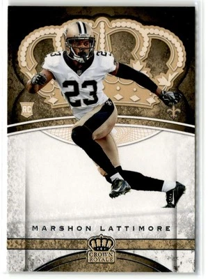 Marshon Lattimore RC New Orleans Saints 2017 Panini Crown Royale #98 - Image 1 of 2