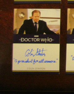 Doctor Who Series 1-4: Colin Stinton as the President Inscription Autograph Dr.