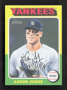 Aaron Judge 2024 Topps Heritage Baseball Mini #112 Yankees Ships Today! - Picture 1 of 2