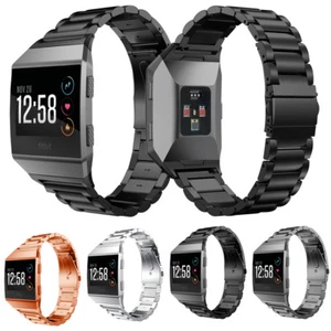 Large Stainless Steel Folding Clasp Watch Wrist band Strap for Fitbit Ionic - Picture 1 of 18