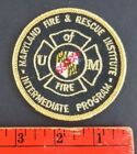 Maryland Fire & Rescue Institute Intermediate Program Uniform Shirt Hat Patch