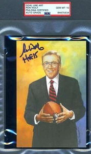 Ron Wolf Gem Mint 10 PSA DNA Slabbed Signed Goal Line Autograph GLAC - Picture 1 of 1