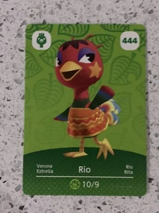 Tarjeta amiibo Rio 444 - Serie 5 de cruce de animales sin escanear y genuina - Imagen 1 de 2