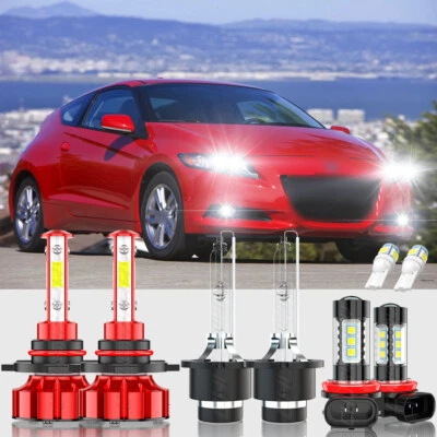 Kit de 6x 6000K faros LED HID haz alto/bajo luz antiniebla para HONDA CR-Z 2011-2016 Foto 1 de 4