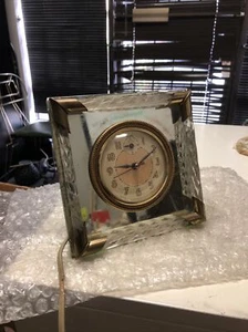 E. Ingraham Co. Vintage Mirror Clock - Picture 1 of 4