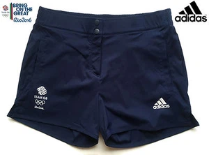 ADIDAS TEAM GB RIO 2016 OLYMPICS ELITE LADY ATHLETE EASY WOVEN SHORTS Size 14 - Picture 1 of 12