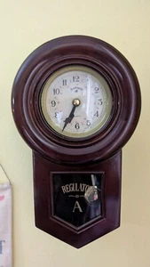 Vintage Kensington REGULATOR A Wall Clock with Arabic Numerals Dial Quartz Korea - Picture 1 of 16